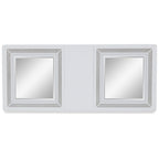 Table à manger rectangulaire extensible blanche/verte pour 10 personnes, 42L x 96P x 30H