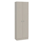 Armoire de cellier gris clair, 1 porte, 59,9 cm L x 179,8 cm H x 30 cm P