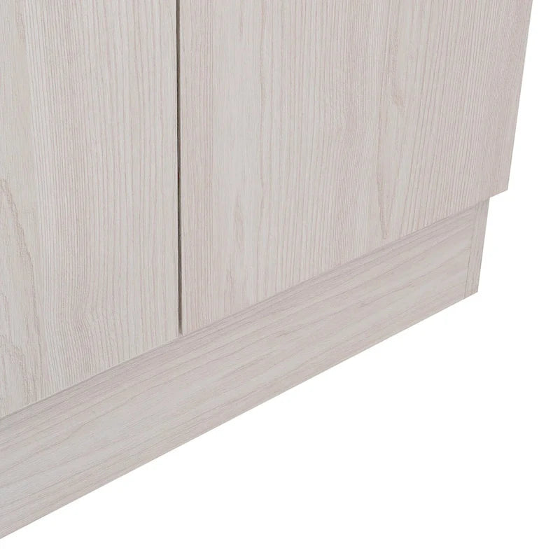 Armoire de cellier gris clair, 1 porte, 59,9 cm L x 179,8 cm H x 30 cm P