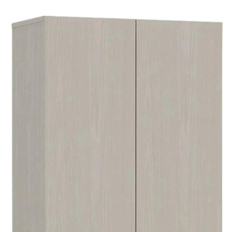 Armoire de cellier gris clair, 1 porte, 59,9 cm L x 179,8 cm H x 30 cm P