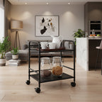 2-Tier Rolling Utility Cart