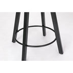 Tabourets de bar sans dossier, style ferme, lot de 2 (marron / blanc / noir)
