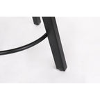 Tabourets de bar sans dossier, style ferme, lot de 2 (marron / blanc / noir)