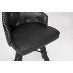 Tabourets de bar sans dossier, style ferme, lot de 2 (marron / blanc / noir)