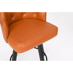 Tabourets de bar sans dossier, style ferme, lot de 2 (marron / blanc / noir)