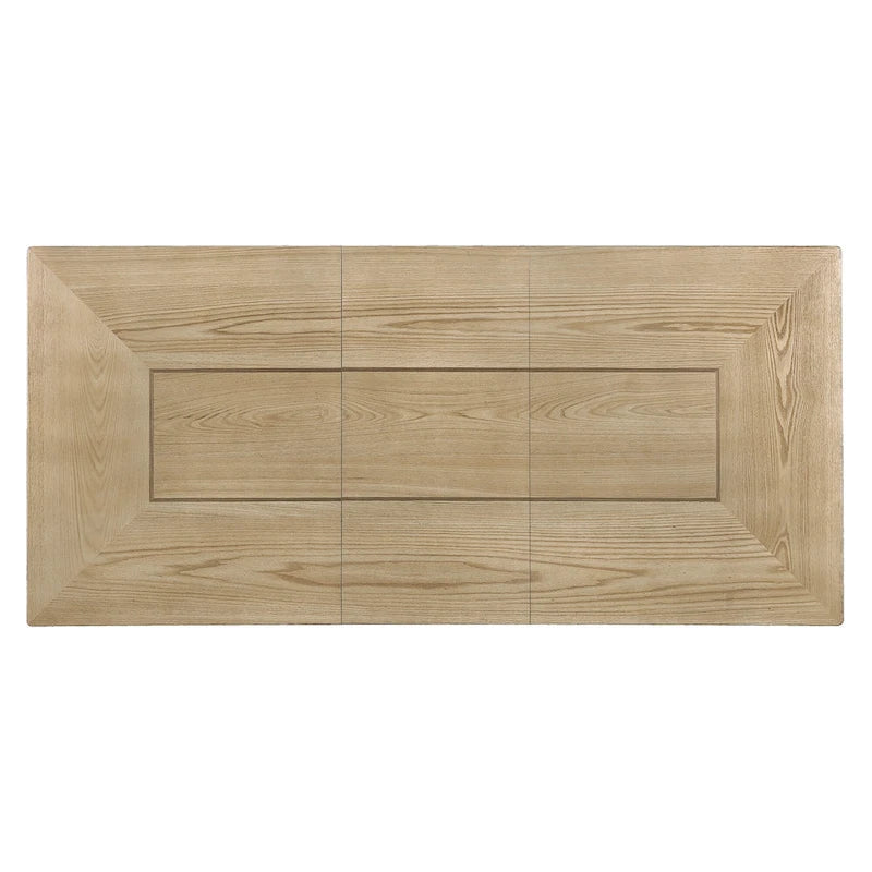 Table à manger extensible marron, style campagnard, 4 à 8 places