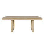 Table à manger extensible marron, style campagnard, 4 à 8 places