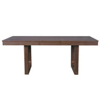 Table à manger extensible marron, style campagnard, 4 à 8 places