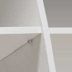 Buffet 3 portes blanc avec lumières LED, pour 1 à 2 personnes