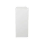 Buffet 3 portes blanc avec lumières LED, pour 1 à 2 personnes
