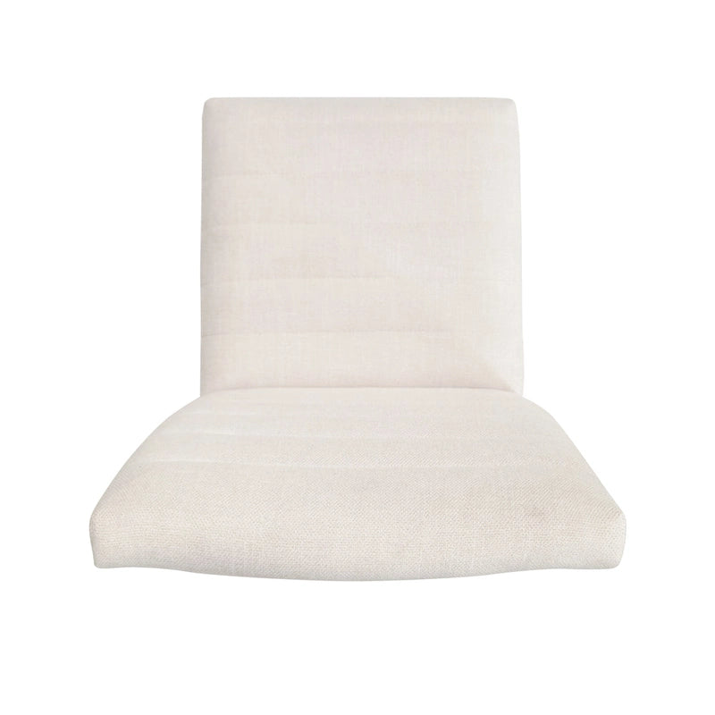 Chaises de salle à manger Mid-Century avec coutures horizontales, lot de 2 – Beige clair / Marron cognac / Gris foncé, structure en noyer, tissu et similicuir
