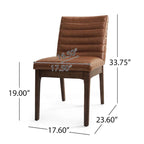 Chaises de salle à manger Mid-Century avec coutures horizontales, lot de 2 – Beige clair / Marron cognac / Gris foncé, structure en noyer, tissu et similicuir
