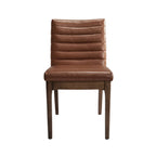 Chaises de salle à manger Mid-Century avec coutures horizontales, lot de 2 – Beige clair / Marron cognac / Gris foncé, structure en noyer, tissu et similicuir