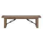 Banc de salle à manger en pin massif, style industriel, 2-3 places