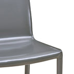 Chaise de salle à manger en cuir recyclé, Châtaigne / Nuance nuit / Vanille / Anthracite / Cordoue – Lot de 2