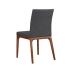 Chaise de salle à manger en cuir recyclé, Châtaigne / Nuance nuit / Vanille / Anthracite / Cordoue – Lot de 2