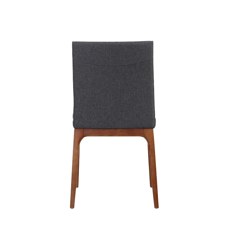 Chaise de salle à manger en cuir recyclé, Châtaigne / Nuance nuit / Vanille / Anthracite / Cordoue – Lot de 2