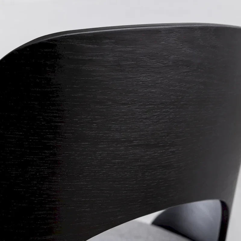 Lot de 2 tabourets de bar pivotants – Noir/Naturel, assise en tissu, hauteur réglable