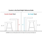 Tabouret de bar pivotant 76 cm avec pieds en bois courbé, crème/gris/anthracite/bleu, lot de 2