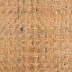 Tabouret de bar/comptoir en rotin marron naturel – Style bohème, 1 place