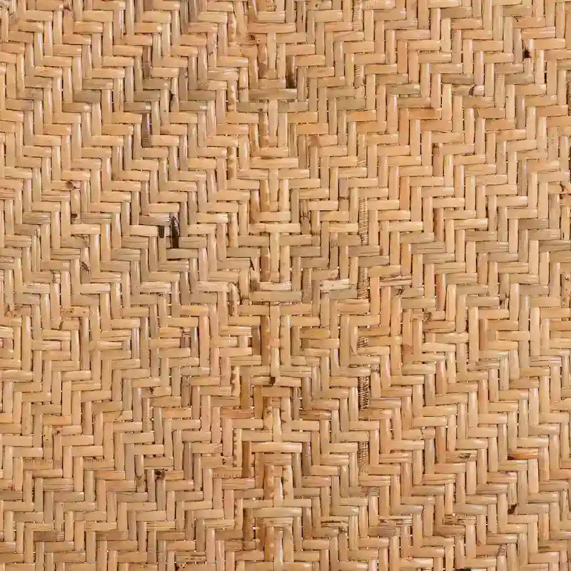 Tabouret de bar/comptoir en rotin marron naturel – Style bohème, 1 place