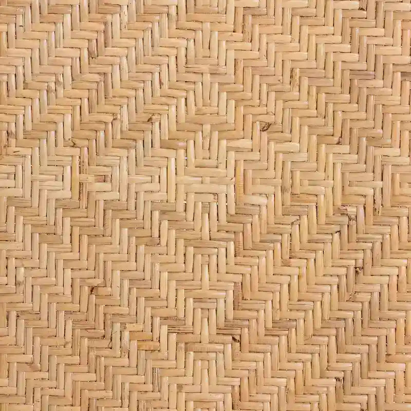 Tabouret de bar/comptoir en rotin marron naturel – Style bohème, 1 place