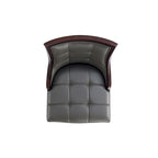 Tabouret de bar avec dossier en noyer, lot de 3 – Blanc nacré / Bronze / Crème / Gris