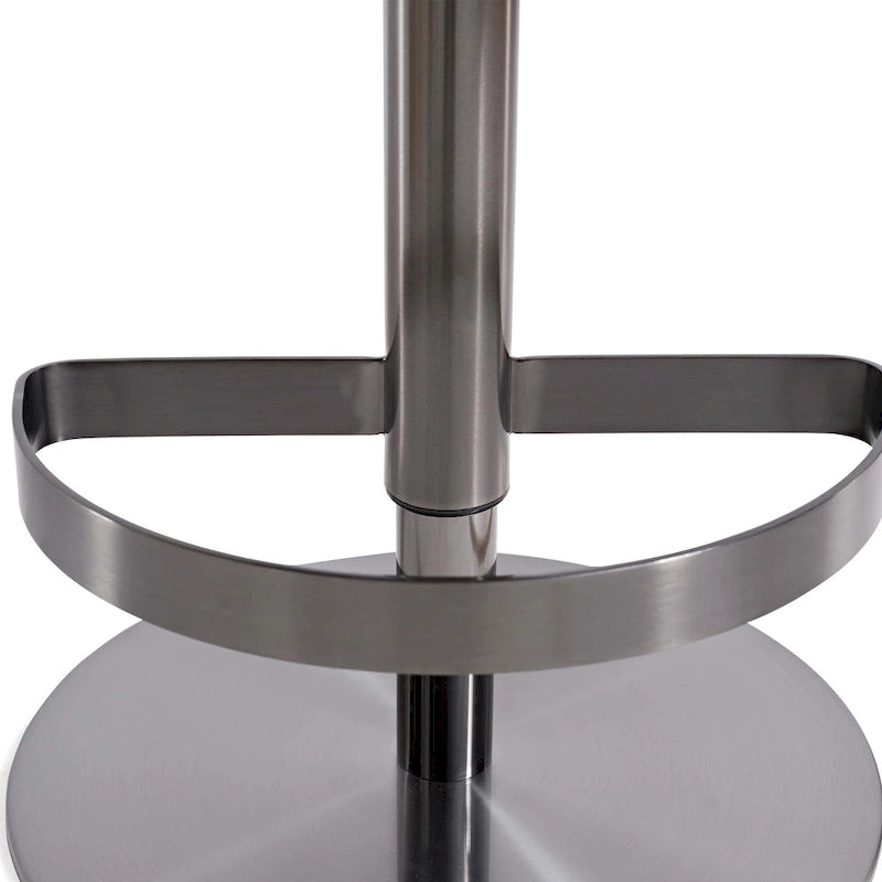 Tabouret de bar en PU kaki, pivotant et réglable en hauteur, siège unique — Or/Noir