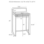 Tabouret de comptoir en velours crème et gris, lot de 2 — Piètement luge moderne, 2 places