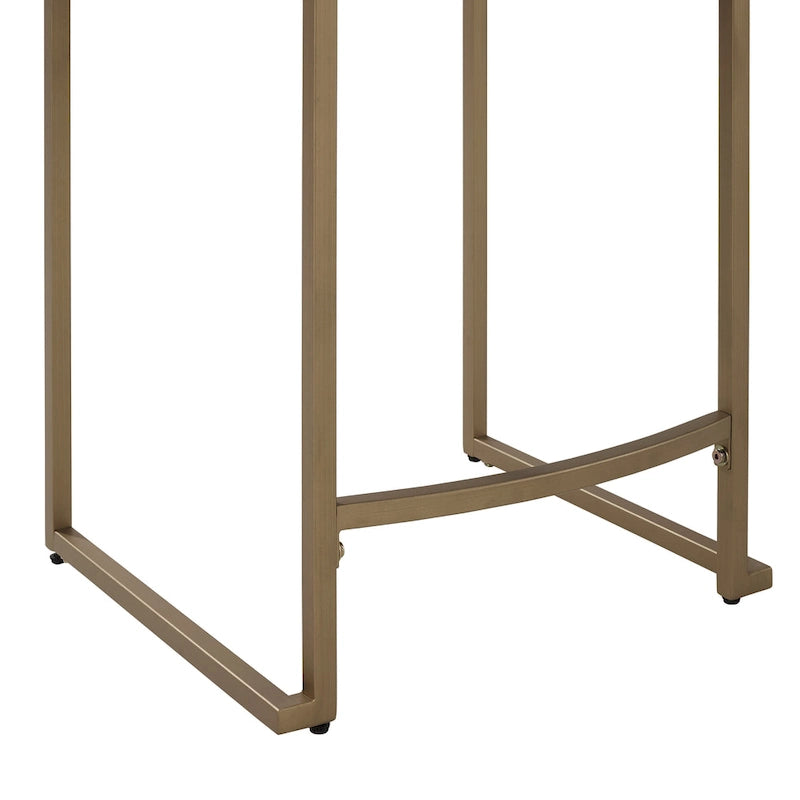 Tabouret de comptoir en velours crème et gris, lot de 2 — Piètement luge moderne, 2 places