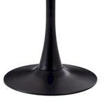 Table de bistrot ronde marron/gris-doré/noire avec pied central – Jusqu'à 3 places