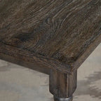 Table à manger rectangulaire Gris patiné / Marron rustique / Bois flotté, 4 à 6 places