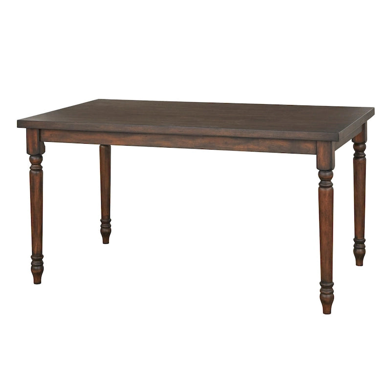 Table à manger rectangulaire Gris patiné / Marron rustique / Bois flotté, 4 à 6 places