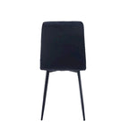 Chaises de salle à manger en velours, style mi-siècle, lot de 2