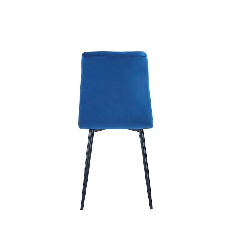 Chaises de salle à manger en velours, style mi-siècle, lot de 2