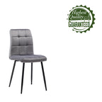 Chaises de salle à manger en velours, style mi-siècle, lot de 2