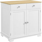 Buffet commode à 2 portes et 2 tiroirs – Noir vieilli / Brun rustique / Blanc / Gris