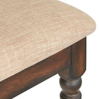Chaise de salle à manger de ferme avec coussin, gris patiné / marron rustique / bois flotté, lot de 2