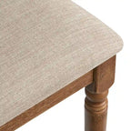 Chaise de salle à manger de ferme avec coussin, gris patiné / marron rustique / bois flotté, lot de 2