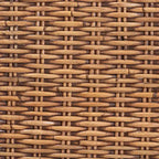 Chaise de salle à manger en rotin brun naturel, style bohème, 1 place