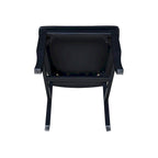 Chaise de salle à manger en bois massif avec double dossier en X – Lot de 2 (2 places)