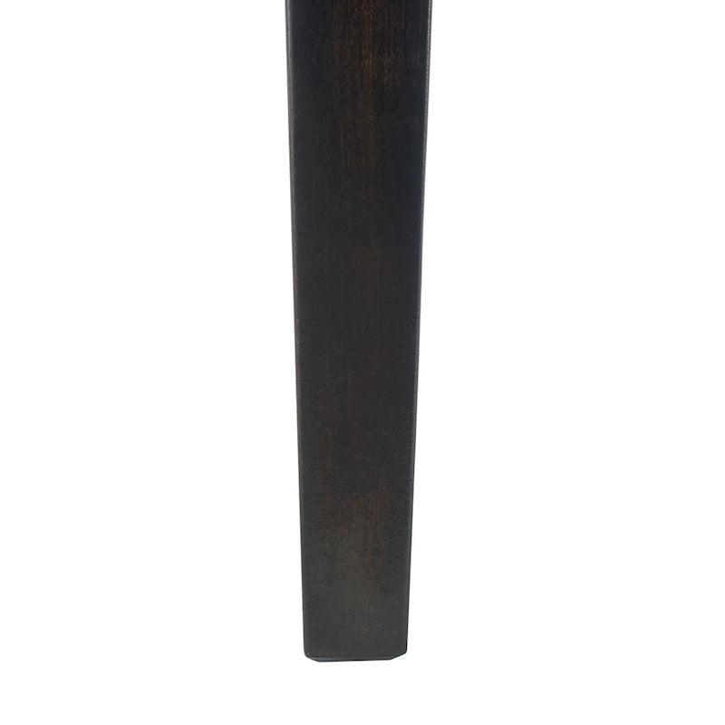 Chaise de salle à manger en bois brun foncé/taupe clair, lot de 2