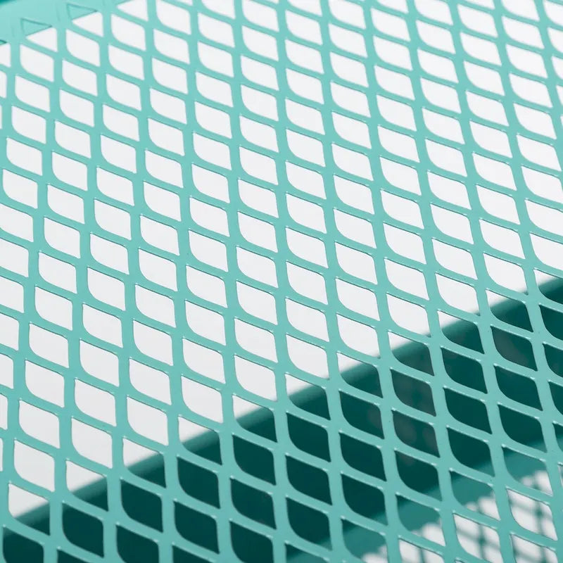 Chariot de rangement roulant en métal à 4 niveaux avec roulettes — Blanc / Rose / Noir / Rouge / Beige / Bleu / Gris, Pour 1 personne