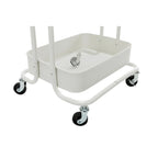 Chariot de rangement roulant en métal à 4 niveaux avec roulettes — Blanc / Rose / Noir / Rouge / Beige / Bleu / Gris, Pour 1 personne