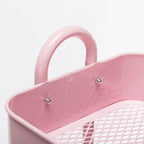 Chariot de rangement roulant en métal à 4 niveaux avec roulettes — Blanc / Rose / Noir / Rouge / Beige / Bleu / Gris, Pour 1 personne