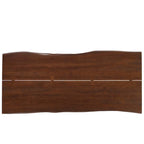 Table de salle à manger 244 cm en bois d'acacia massif – Crème/Doré et Noir, 10 places