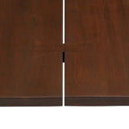 Table de salle à manger 244 cm en bois d'acacia massif – Crème/Doré et Noir, 10 places