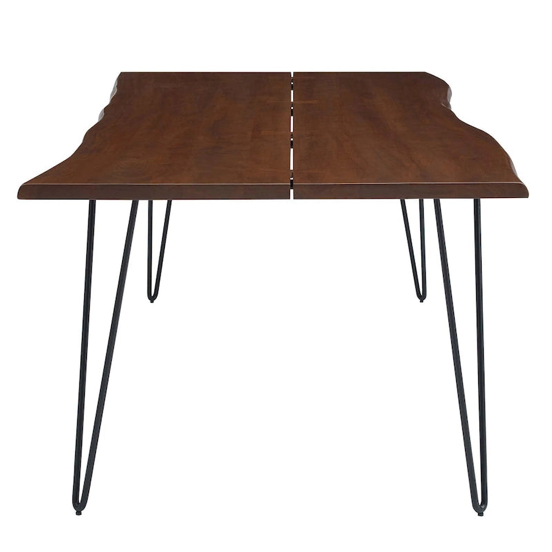 Table de salle à manger 244 cm en bois d'acacia massif – Crème/Doré et Noir, 10 places