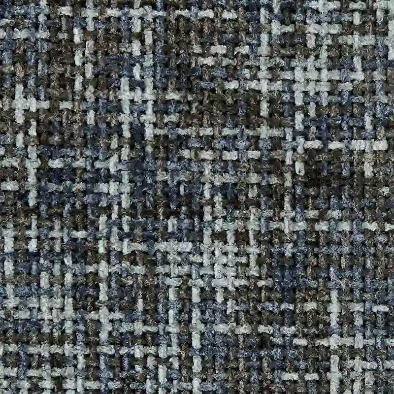 Chaise de salle à manger avec accoudoirs en tissu chenille crème/gris, lot de 2