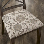 Chaises de salle à manger finition expresso, dossier à croisillons, assise rembourrée – Lot de 2